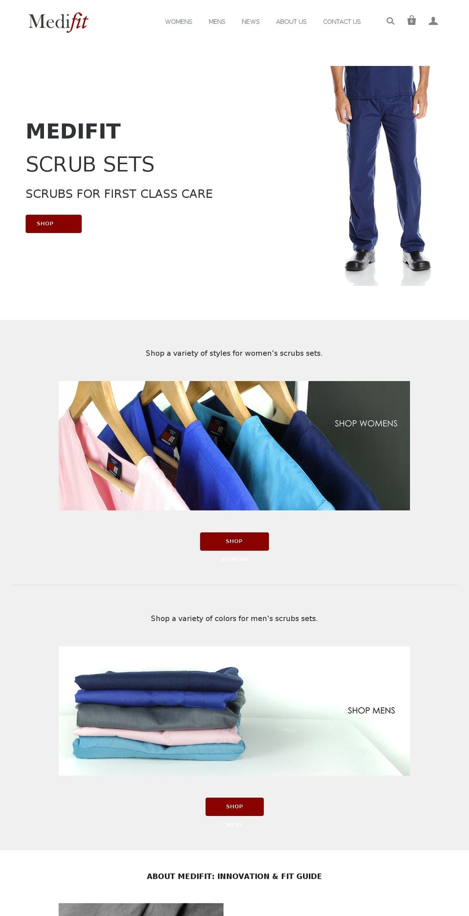 medifitwear.com shopify website screenshot