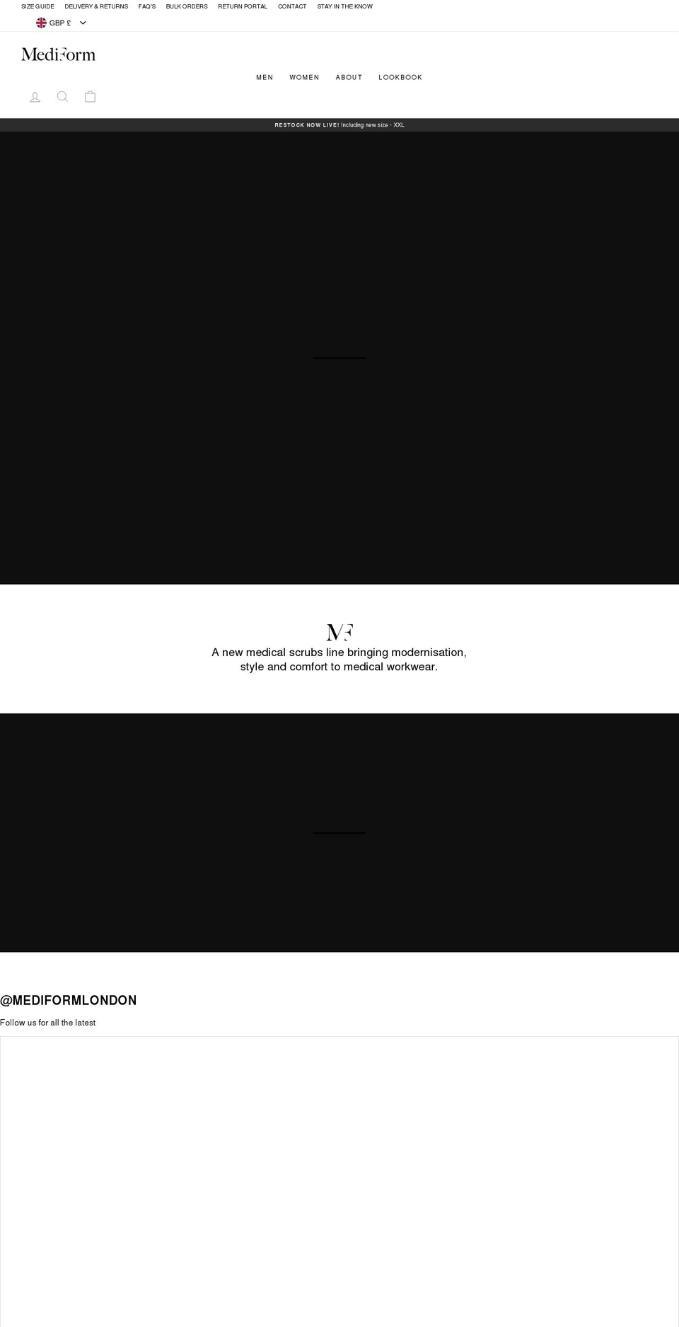 mediformlondon.com shopify website screenshot