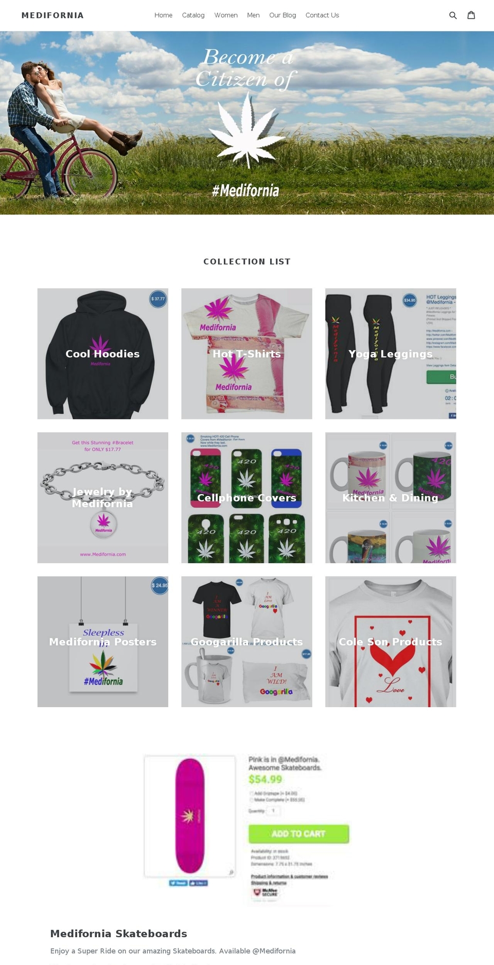 medifornia.com shopify website screenshot