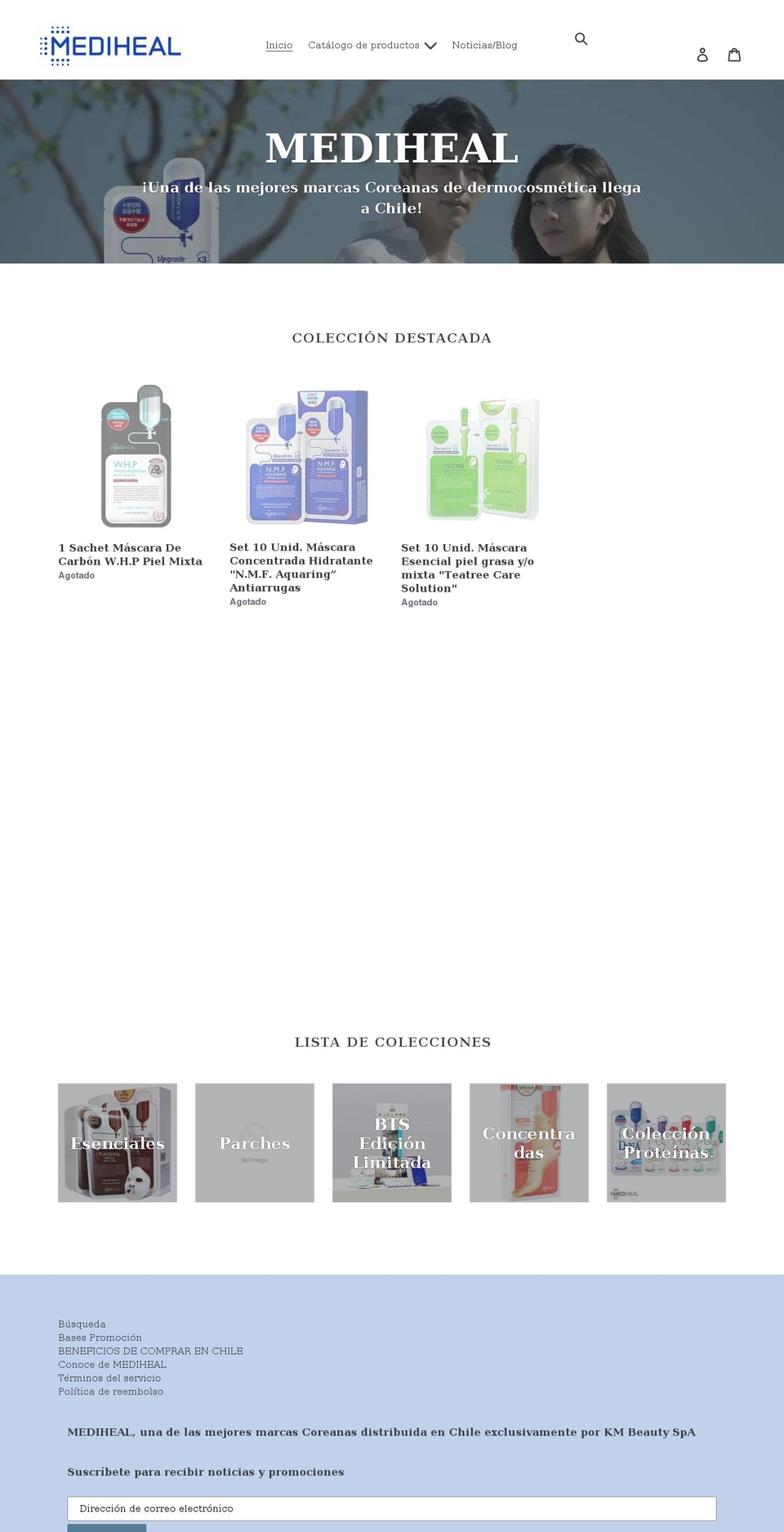 medihealchile.com shopify website screenshot