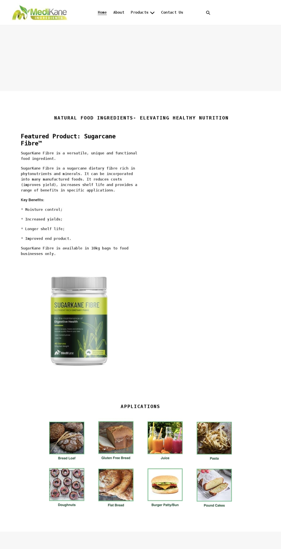 medikaneingredients.com shopify website screenshot
