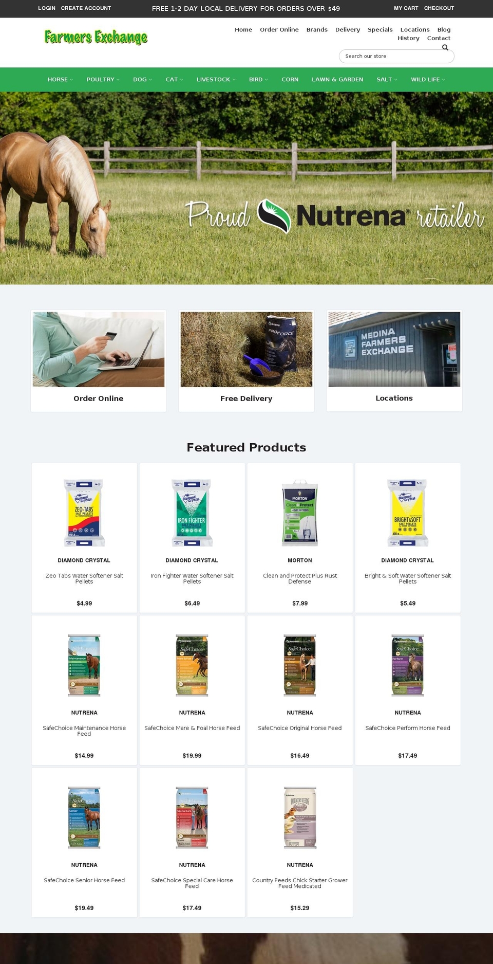 endless-aisles Shopify theme site example medina-farmers-exchange.myshopify.com