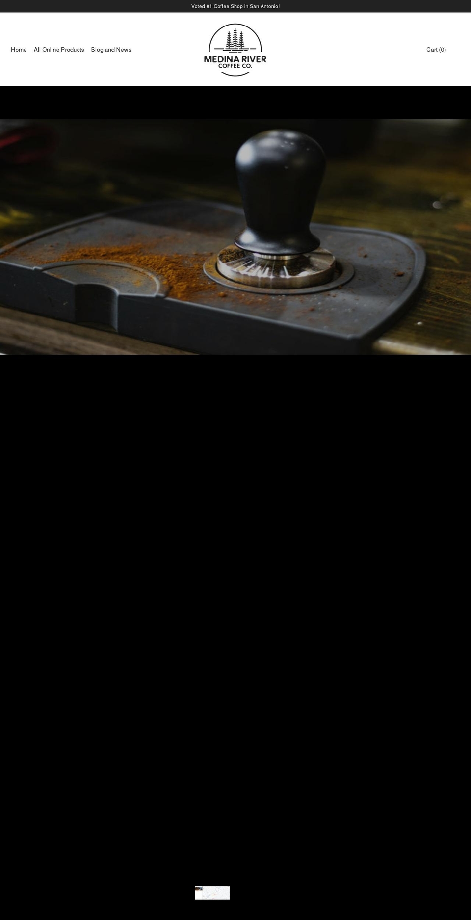 medinarivercoffee.com shopify website screenshot