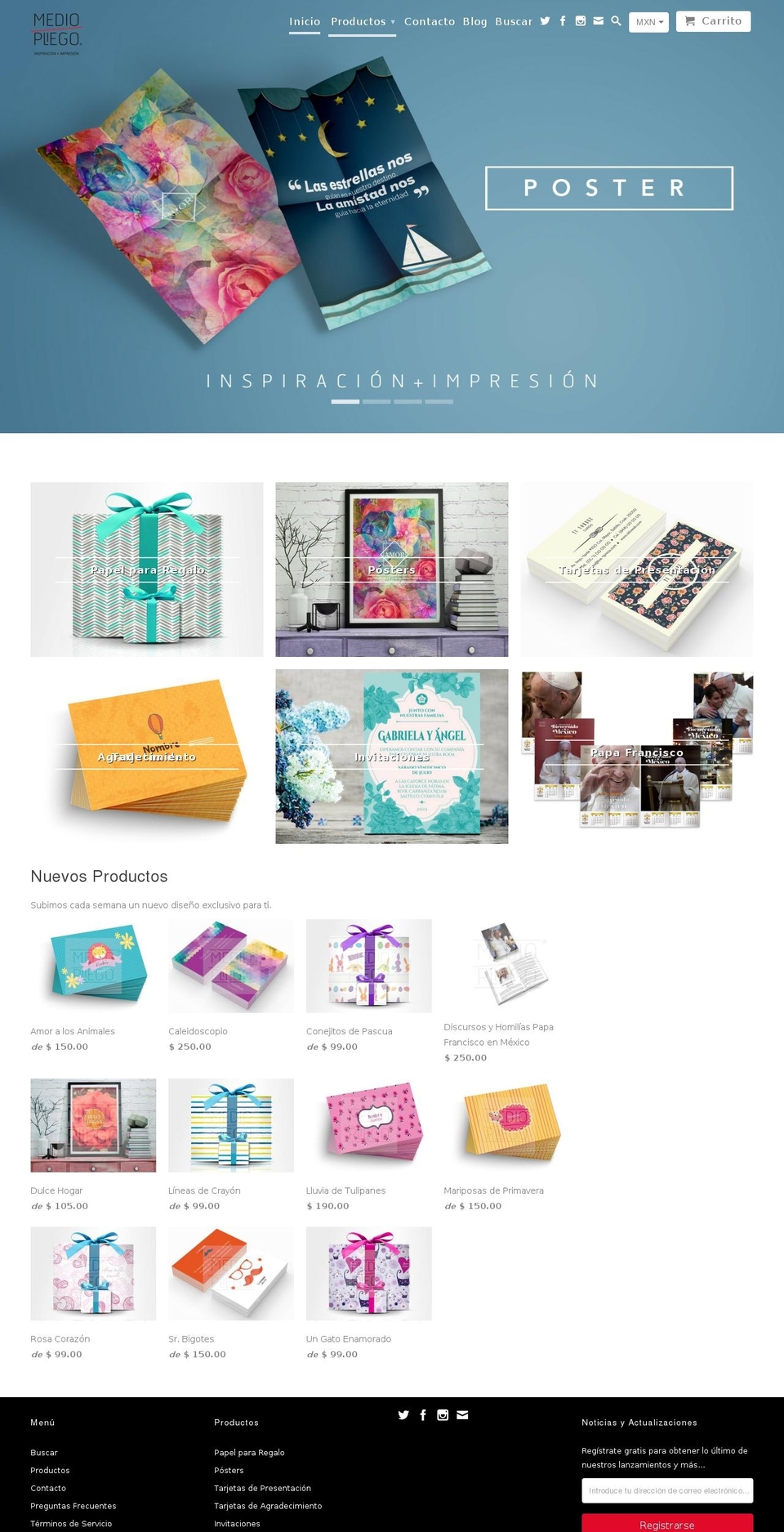 mediopliego.com shopify website screenshot