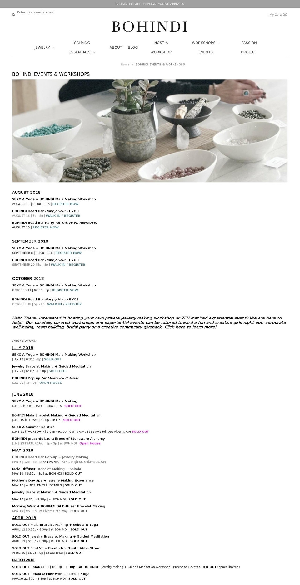 meditationadventures.com — Shopify storefront screenshot