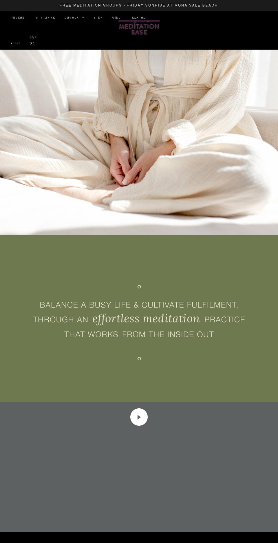 meditationbase.com.au shopify website screenshot