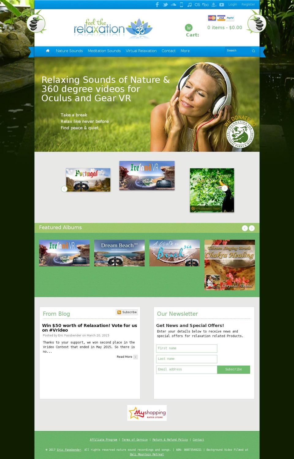 Main with German Shopify theme site example meditationtoawaken.com
