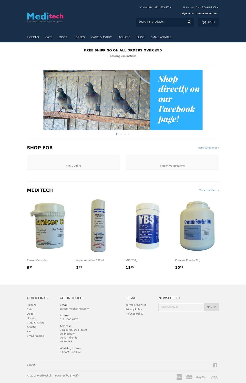 meditechuk.com shopify website screenshot