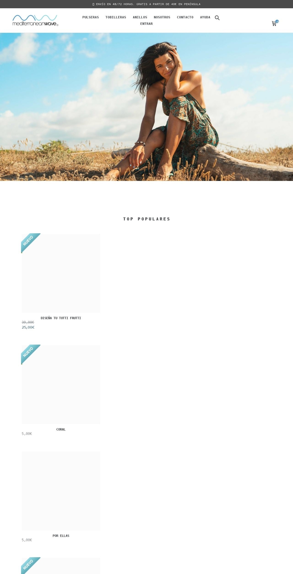 mediterraneanwave.com shopify website screenshot