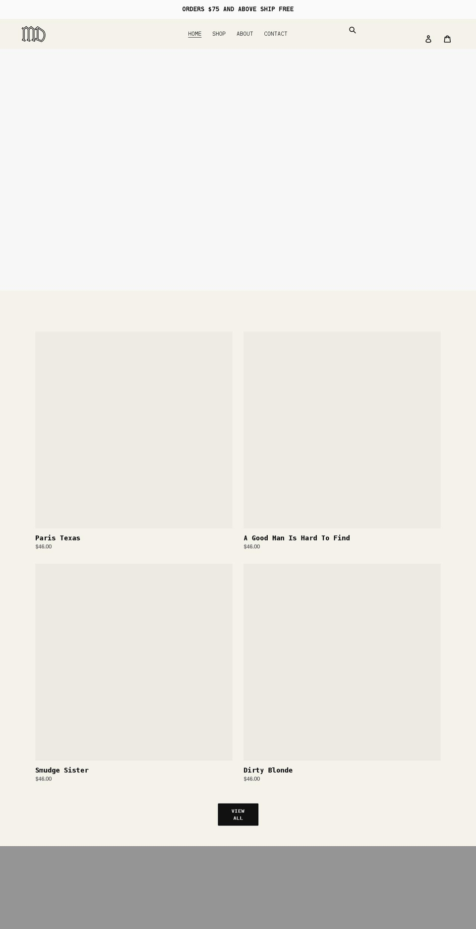 mediumdark.co shopify website screenshot