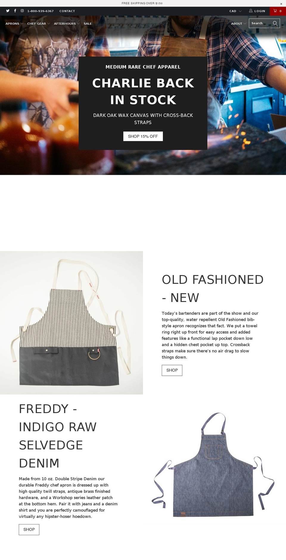 mediumrarechef.com shopify website screenshot