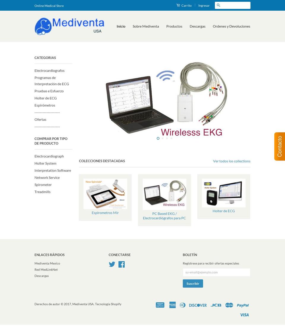 mediventa.us shopify website screenshot