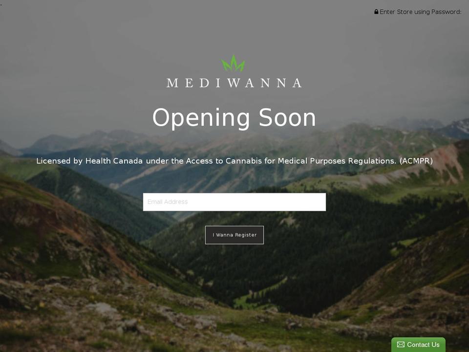 mediwanna.ca shopify website screenshot