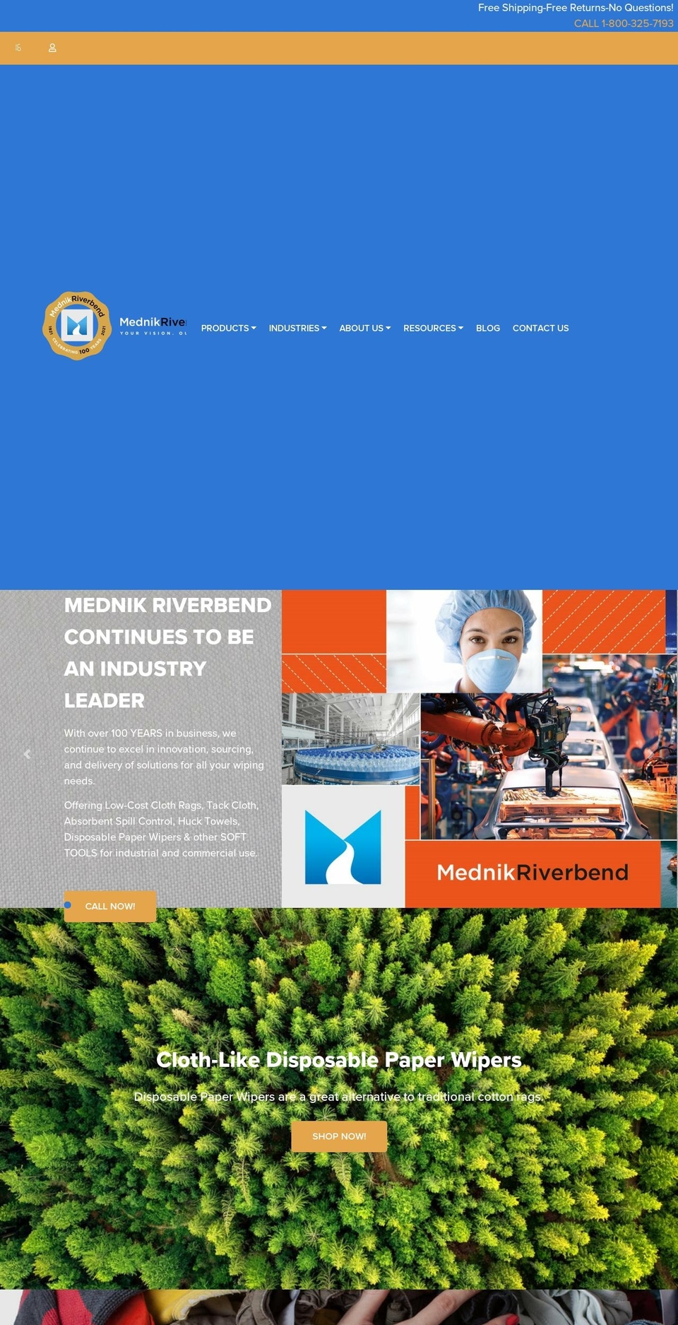 mednikriverbend.com shopify website screenshot