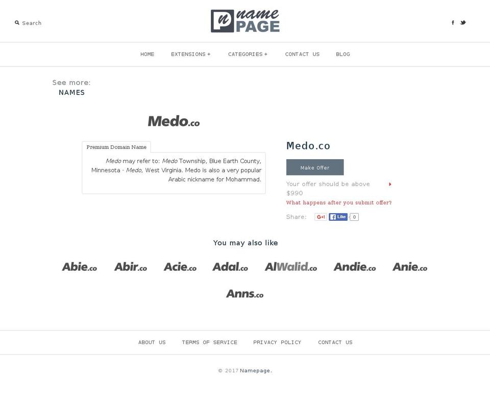 medo.co shopify website screenshot