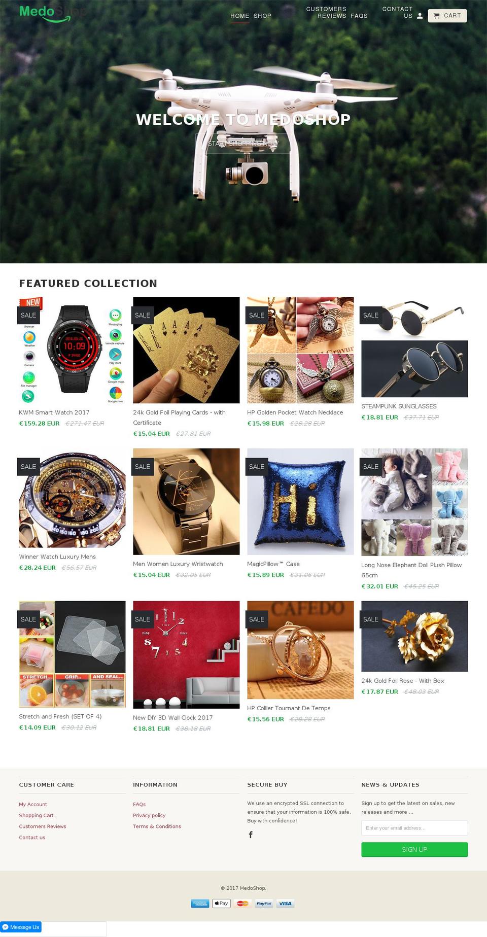 medoshop.com shopify website screenshot