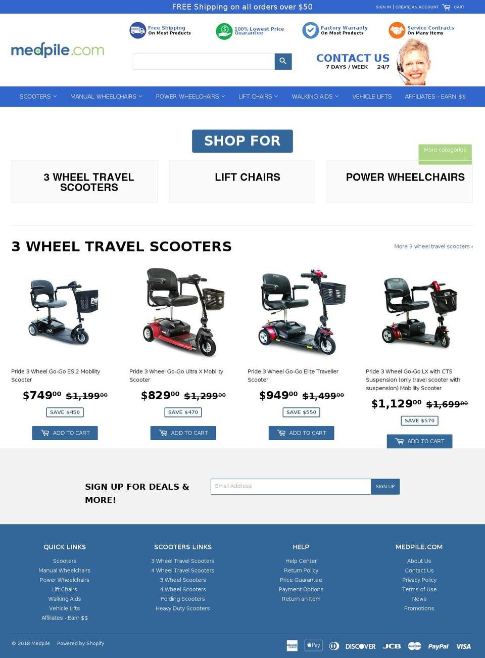 medpile.com — Shopify storefront screenshot