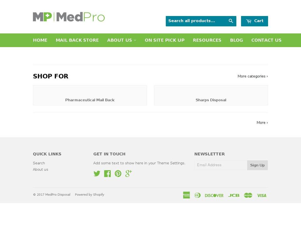 medpromail.com shopify website screenshot