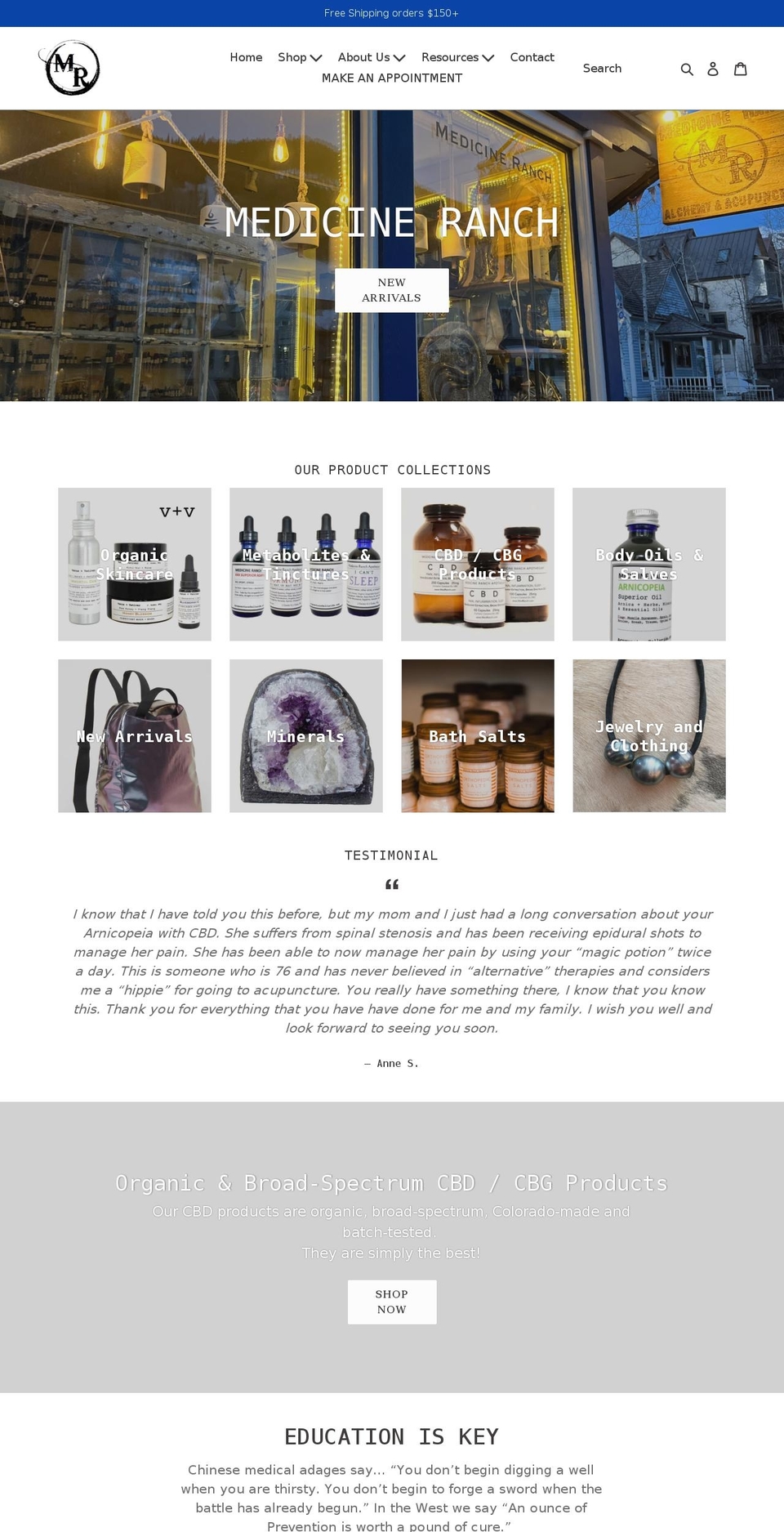 medranch.com shopify website screenshot