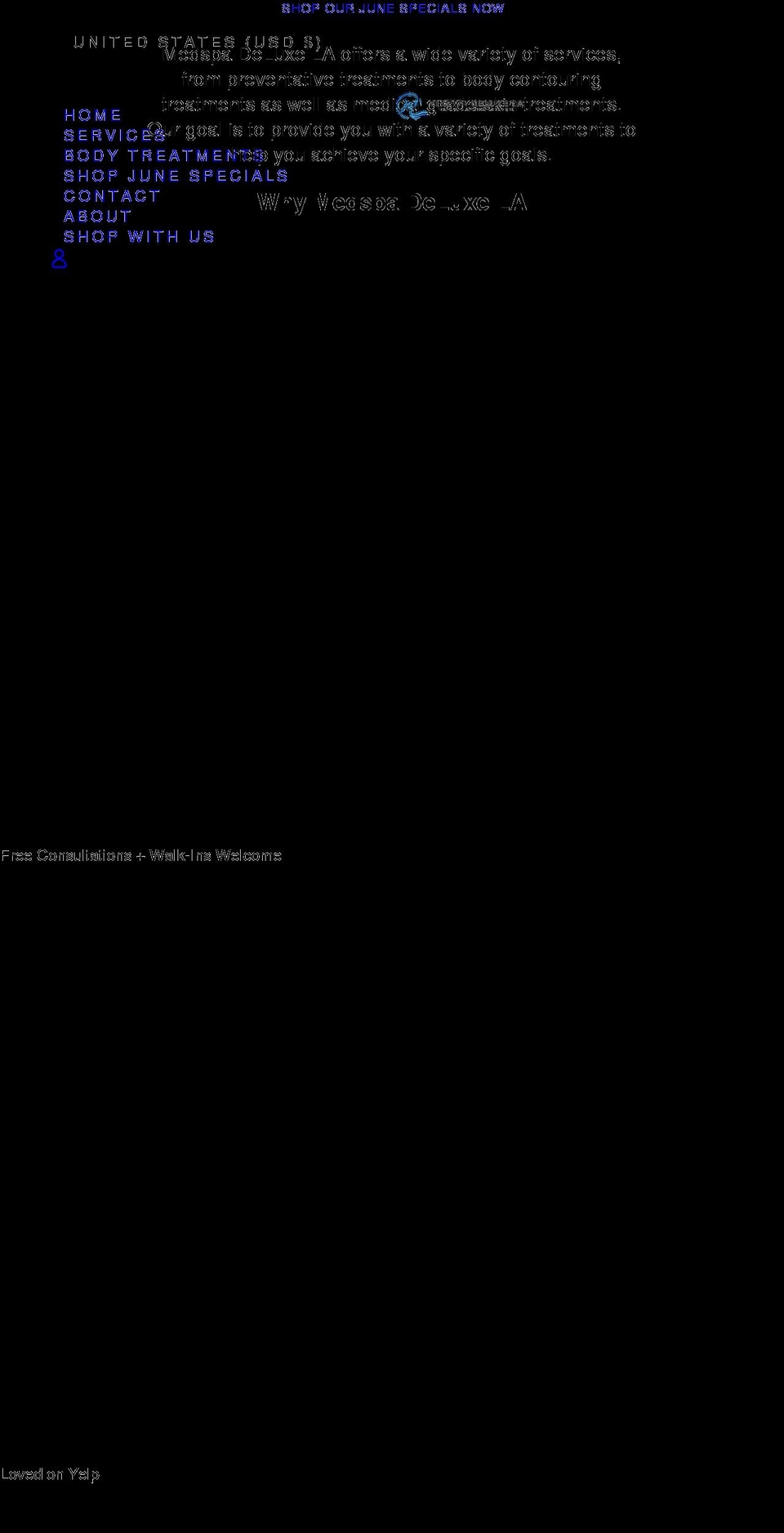 medspa-deluxe-la-wc.myshopify.com shopify website screenshot