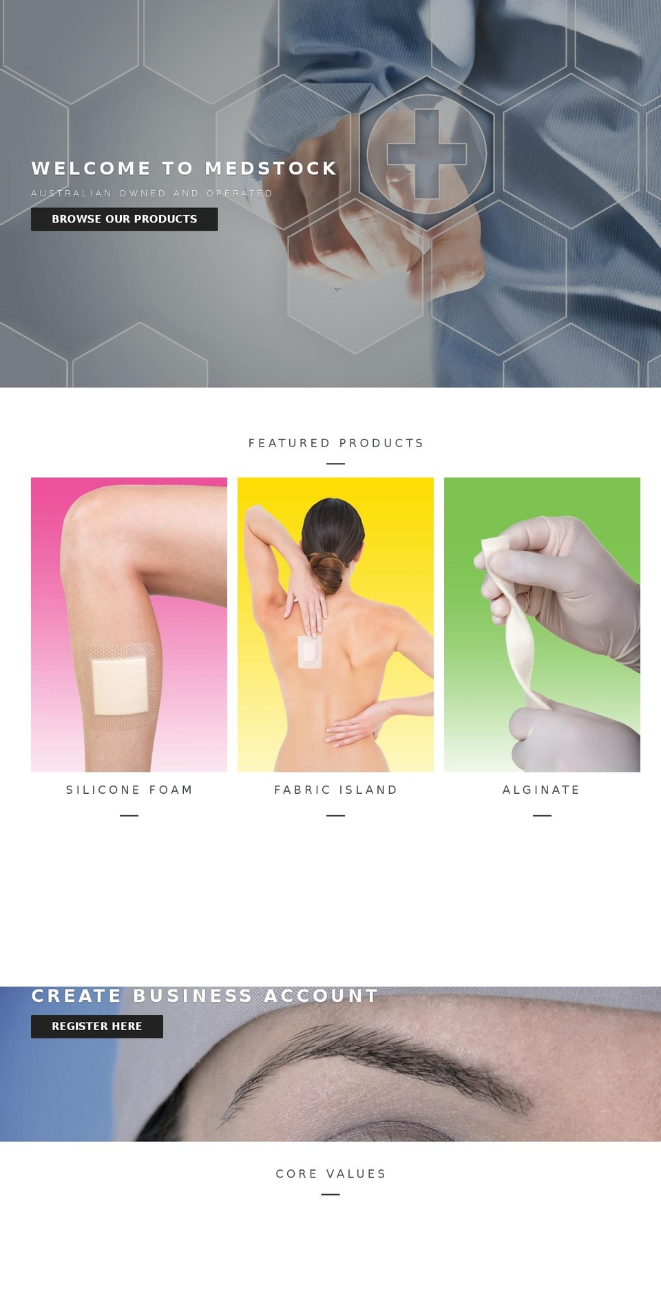 medstock.com.au shopify website screenshot