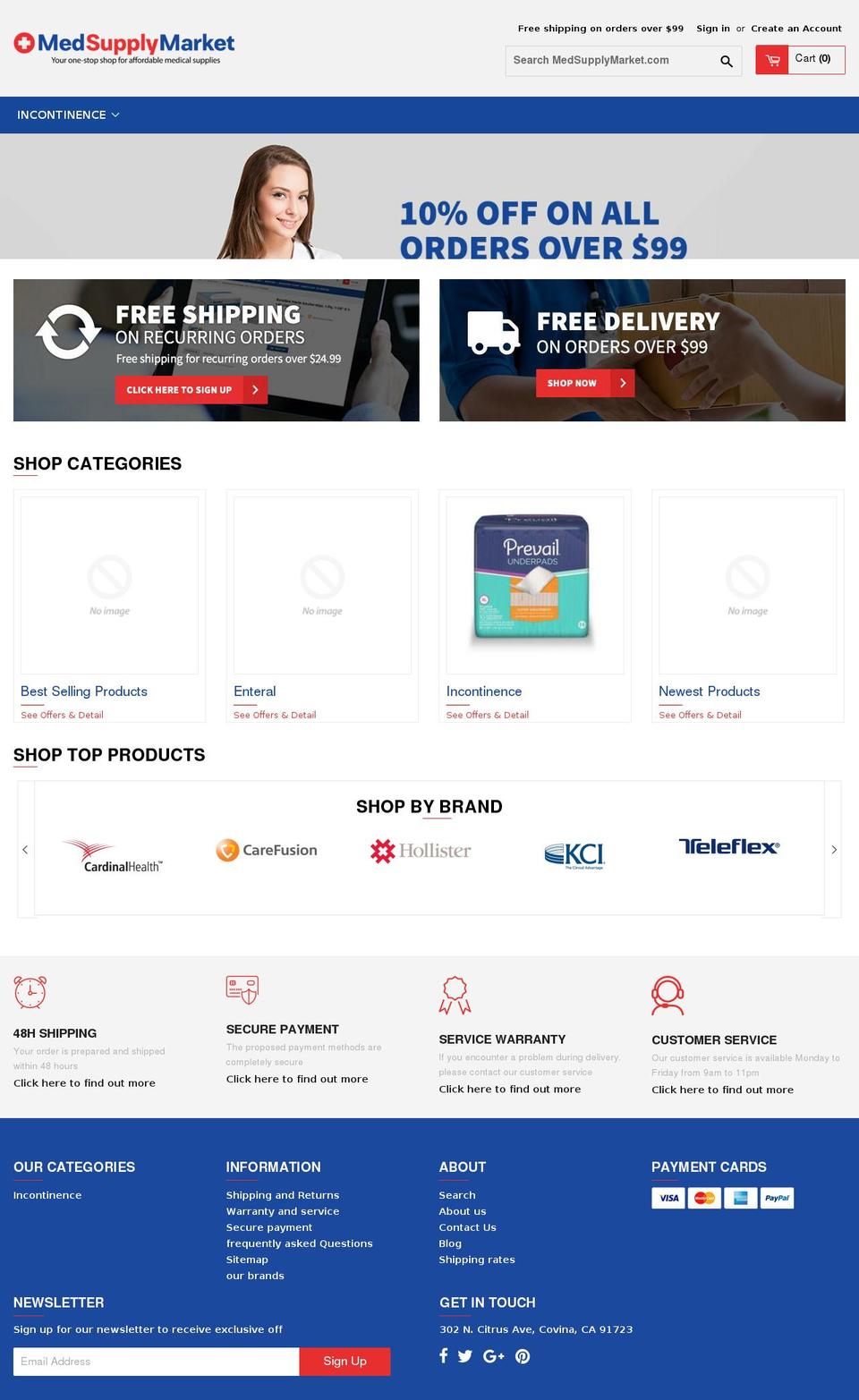 medsupplymarket.com — Shopify storefront screenshot