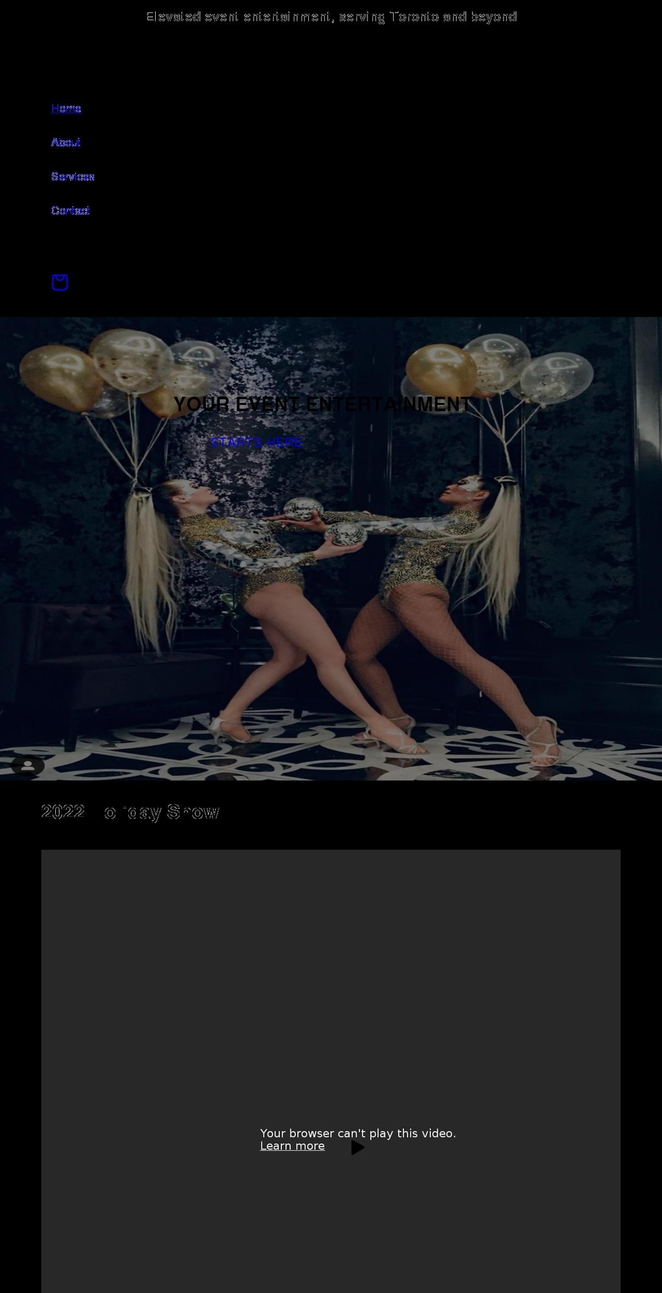 medusaentertainment.ca shopify website screenshot