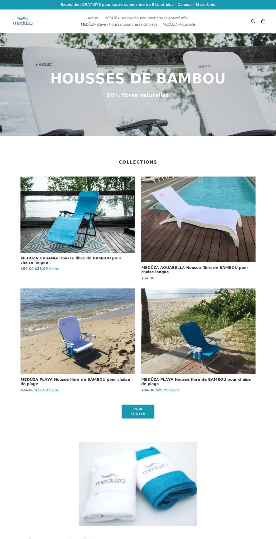 meduza.ca shopify website screenshot