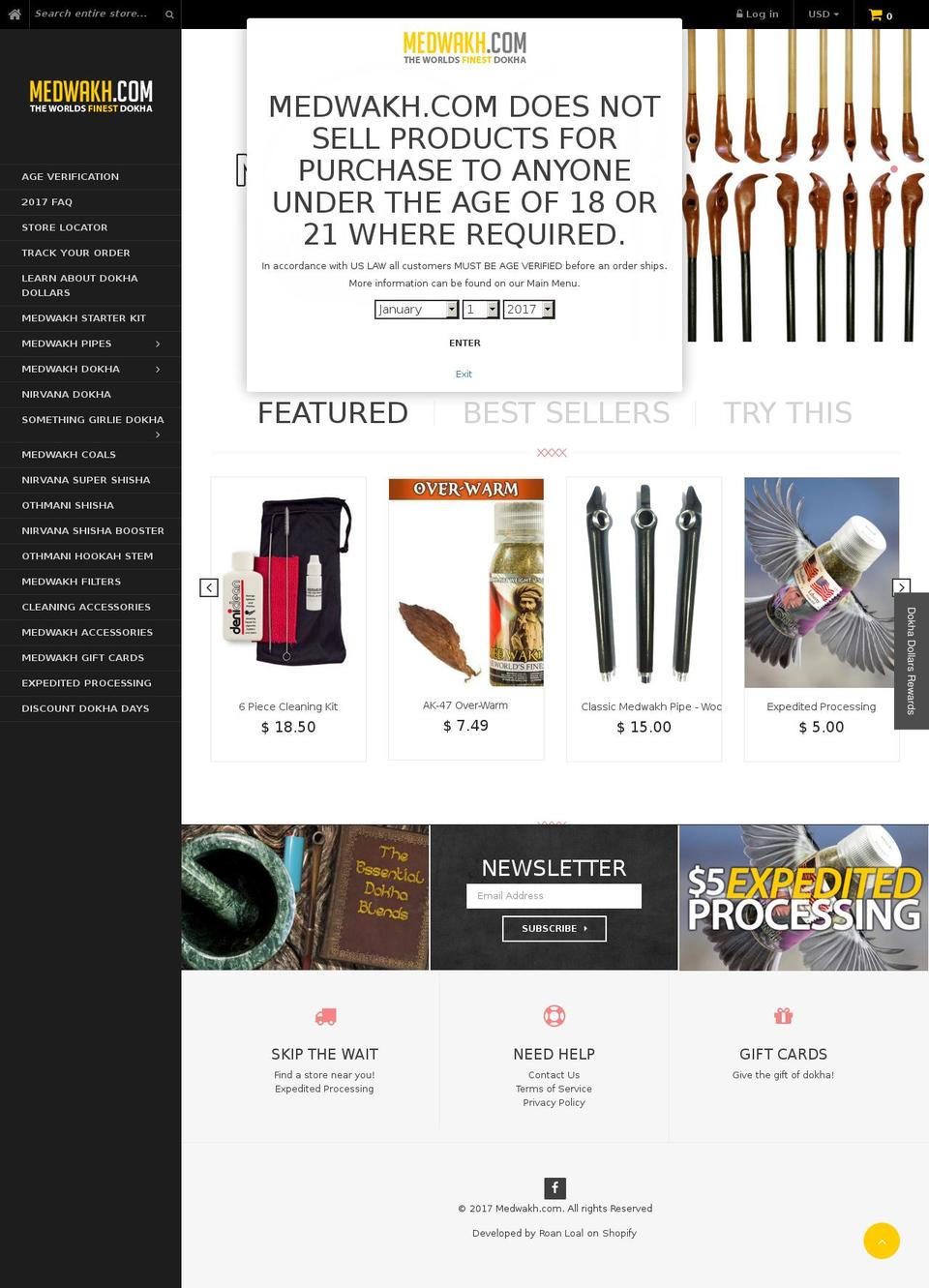 warehouse Shopify theme site example medwakh.com
