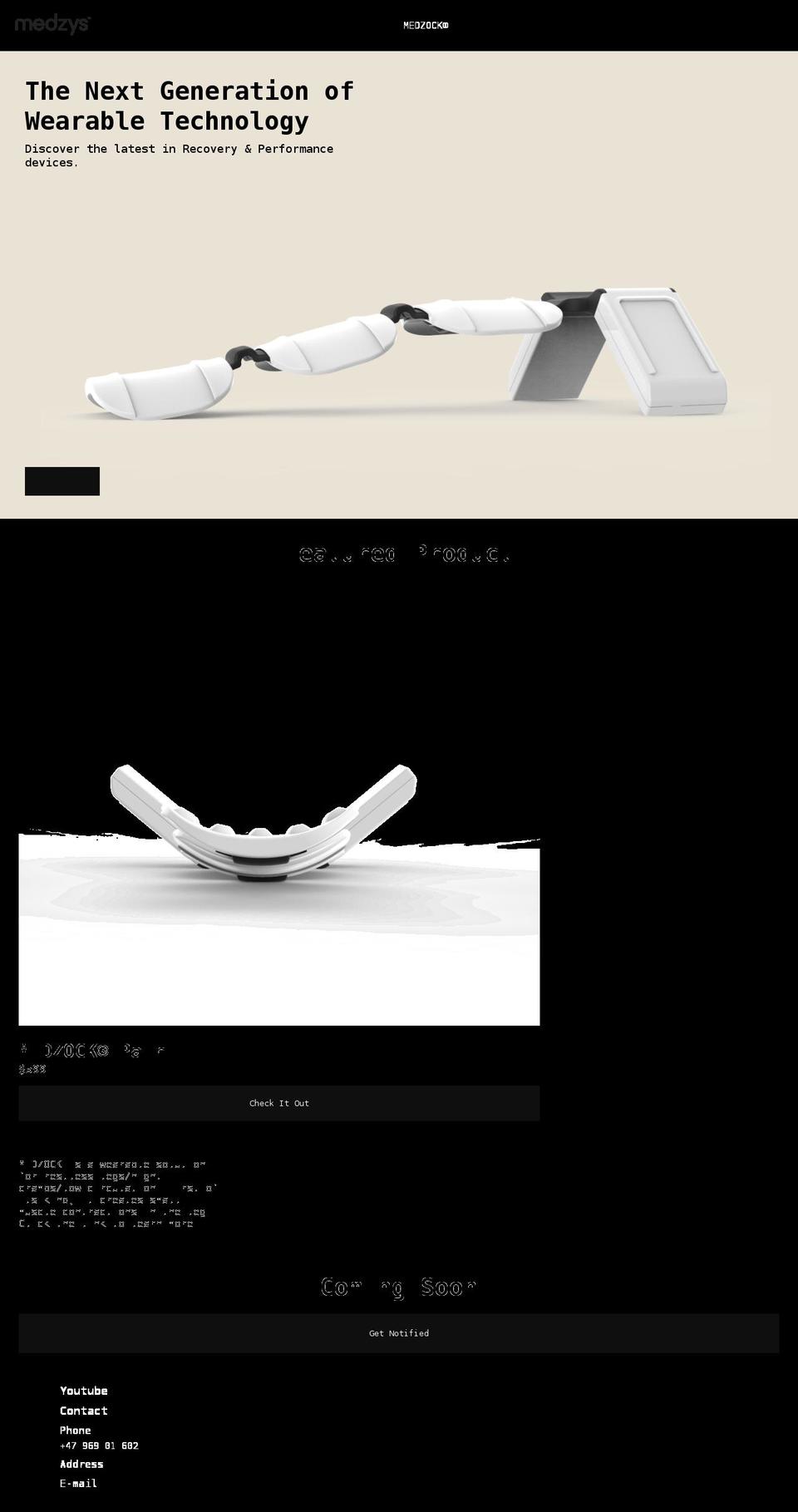 medzys.com shopify website screenshot
