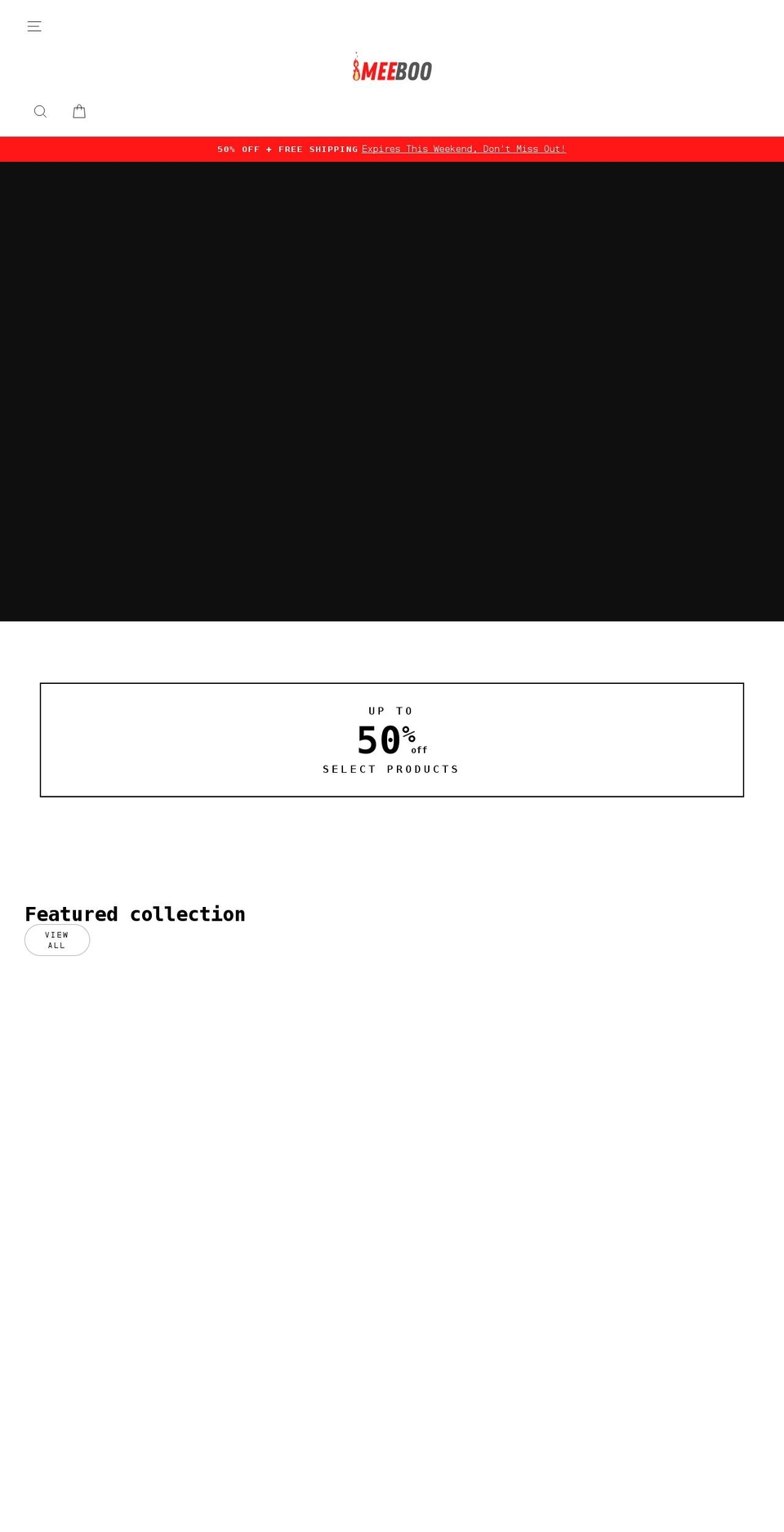 mee-boo.com shopify website screenshot