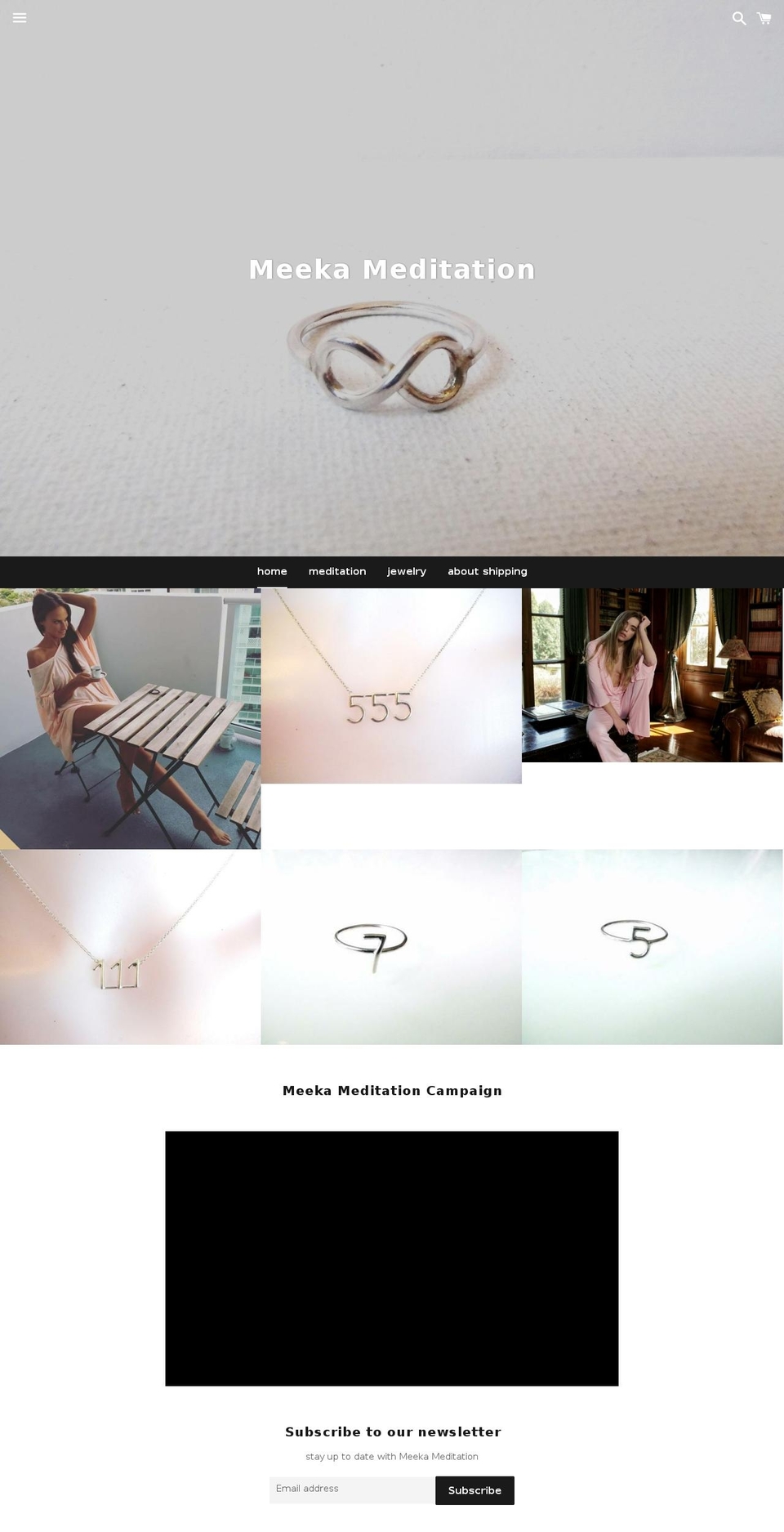 meekameditation.com — Shopify storefront screenshot