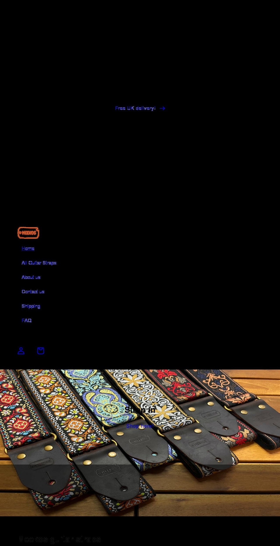meekos.co.uk shopify website screenshot