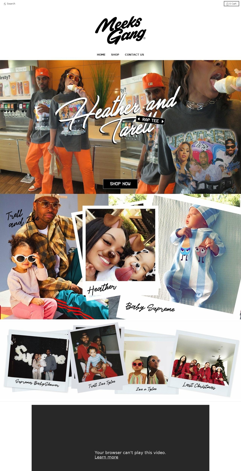 meeksgang.com shopify website screenshot