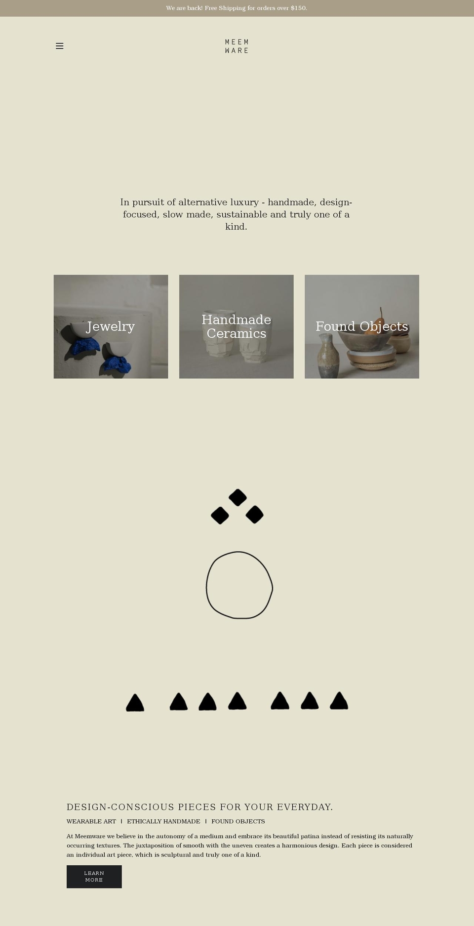 meemware.com shopify website screenshot