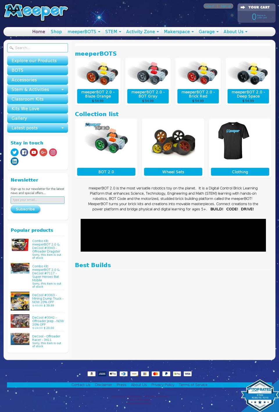 meeperbots.com — Shopify storefront screenshot
