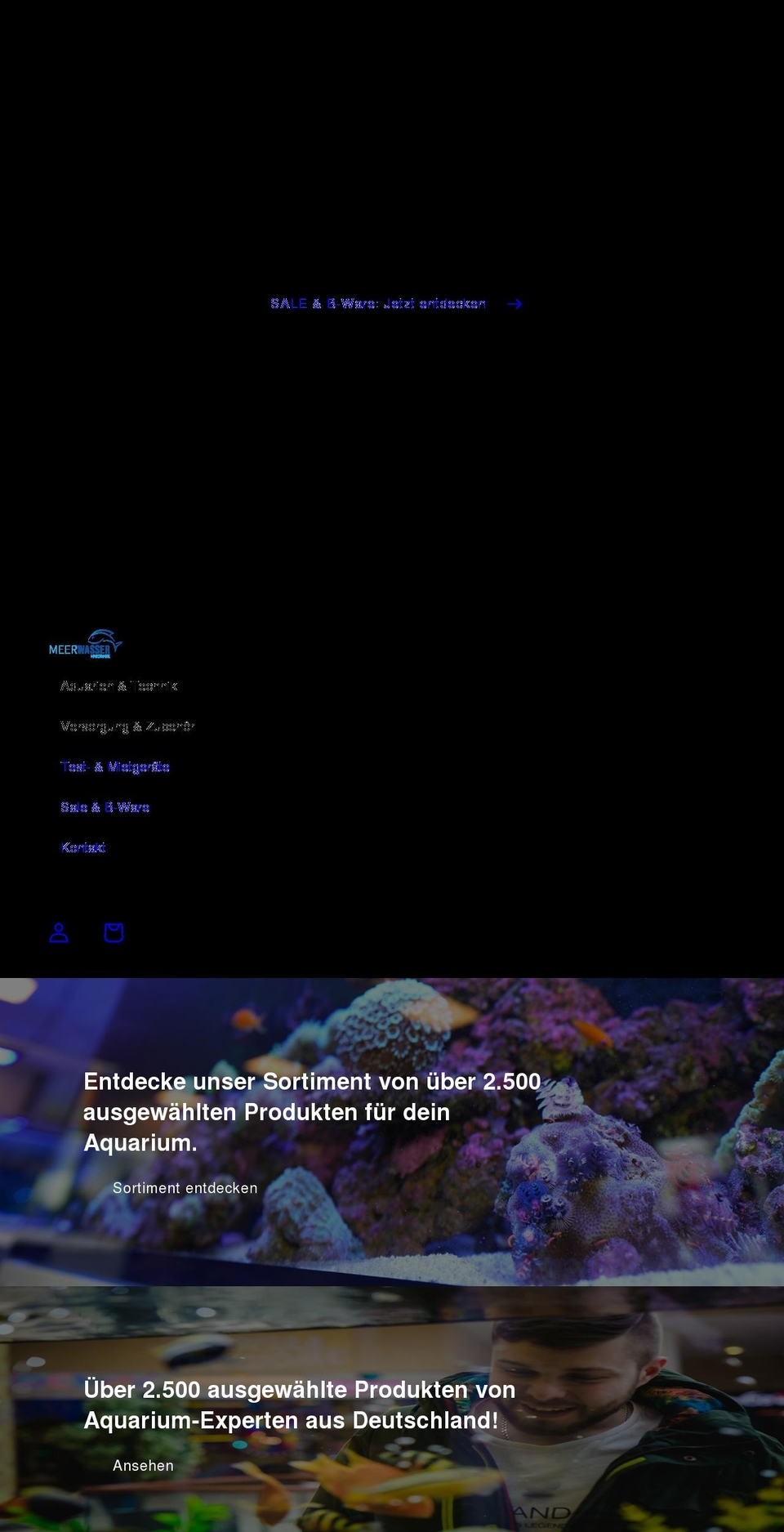 meerwasser-hardware.de shopify website screenshot