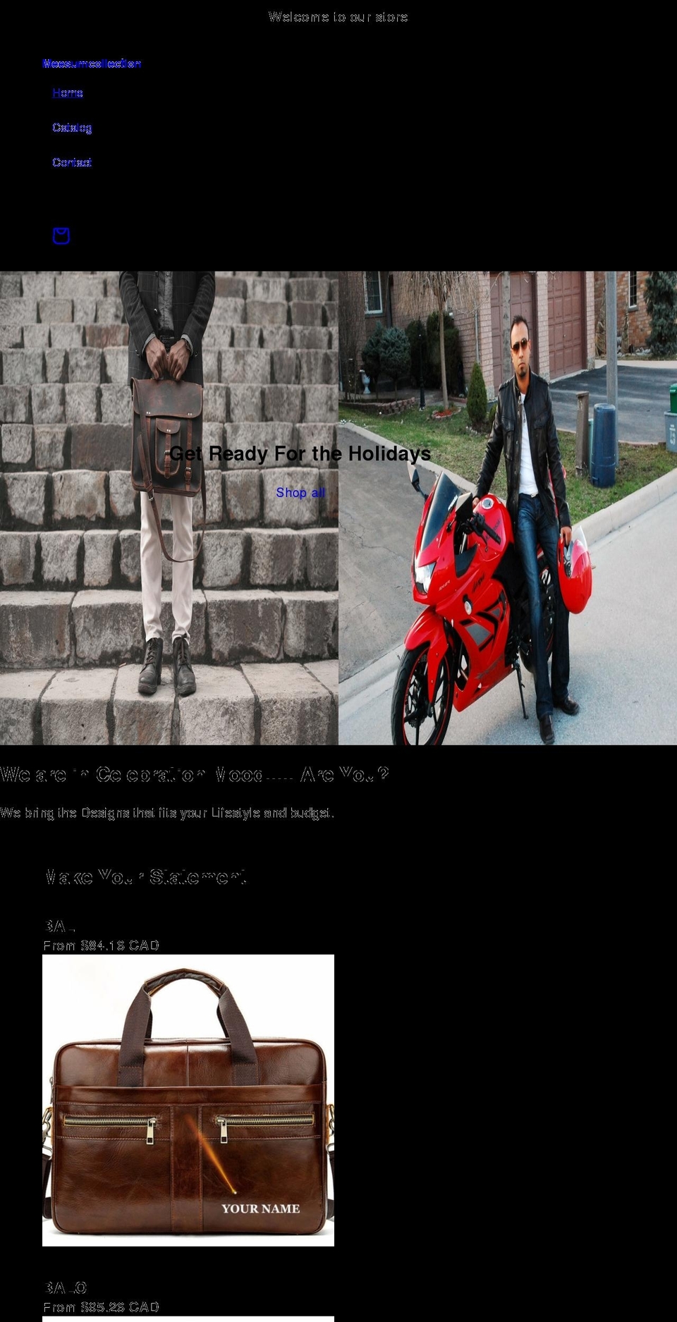 meesumcollections.com — Shopify storefront screenshot