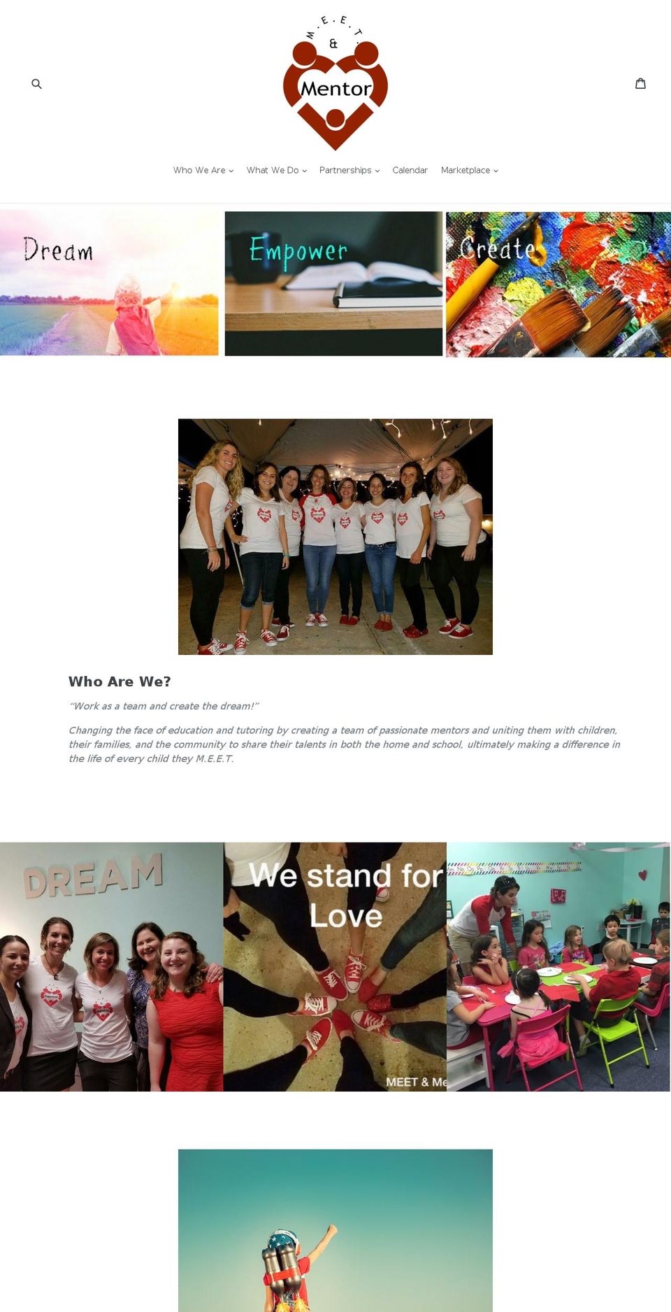 meetandmentor.com — Shopify storefront screenshot
