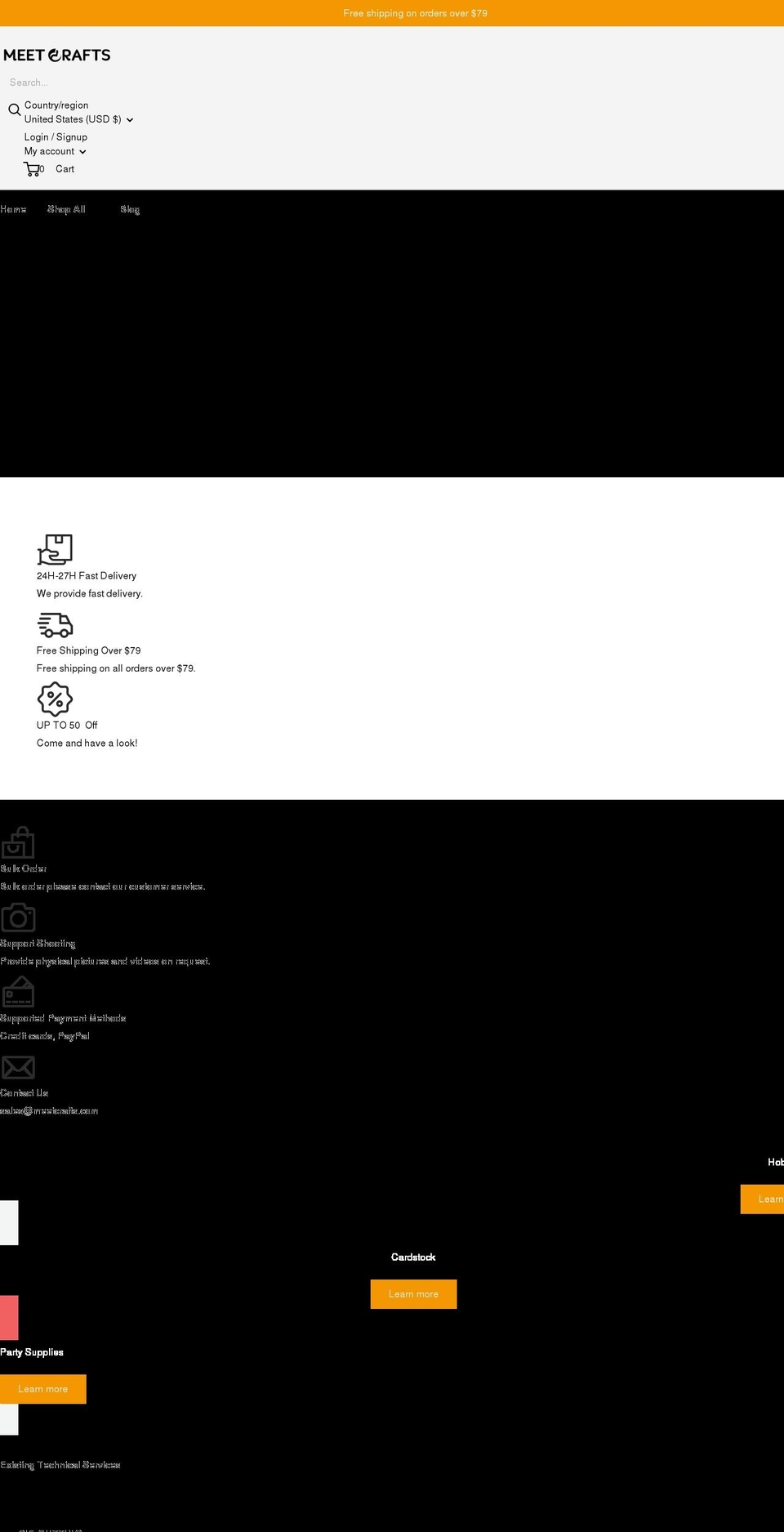 meetcrafts.com shopify website screenshot