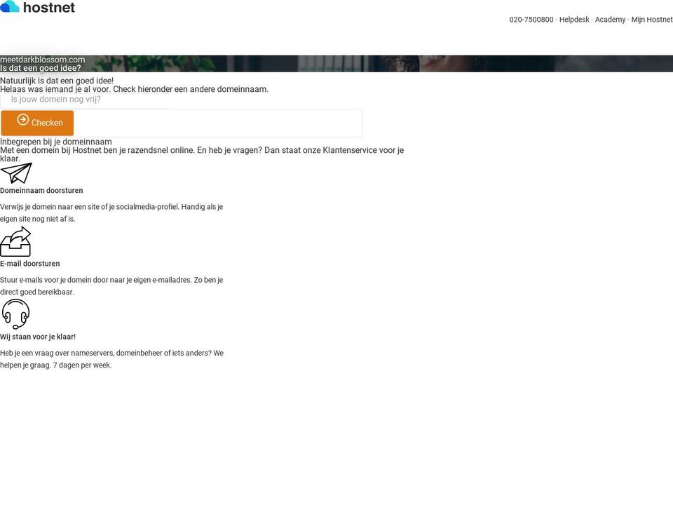 meetdarkblossom.com shopify website screenshot