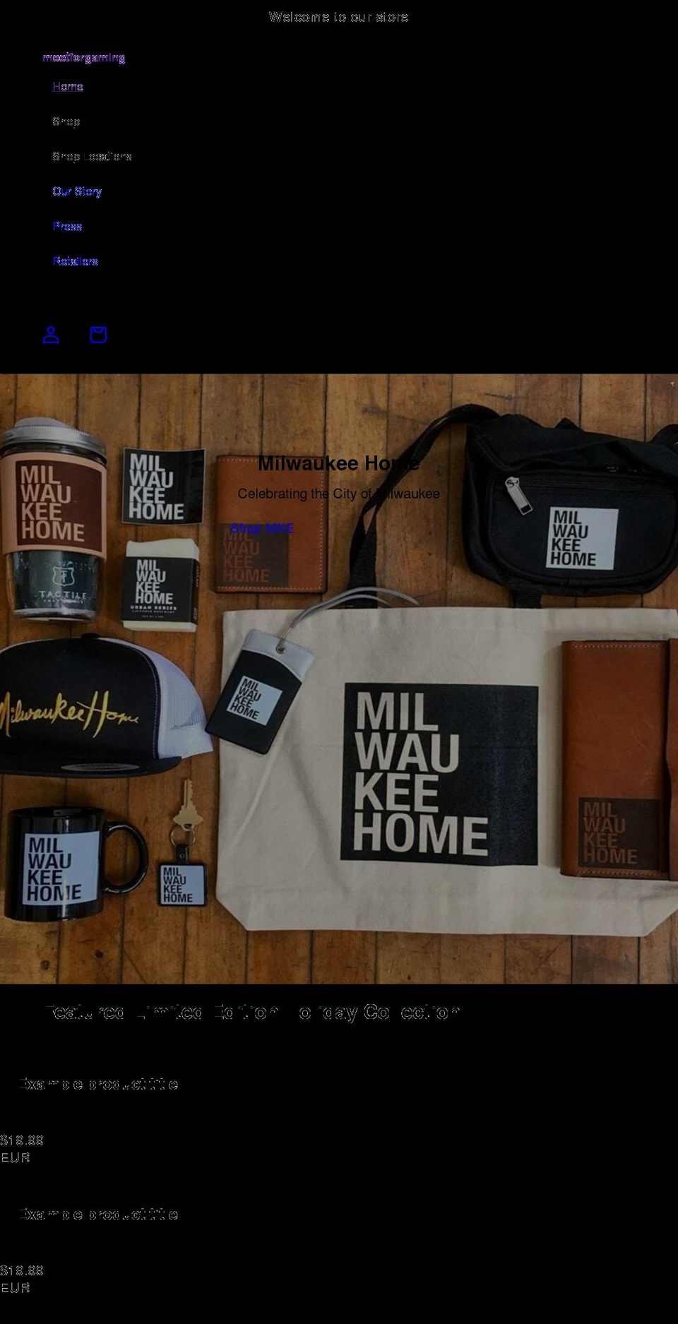 meetforgaming.com shopify website screenshot