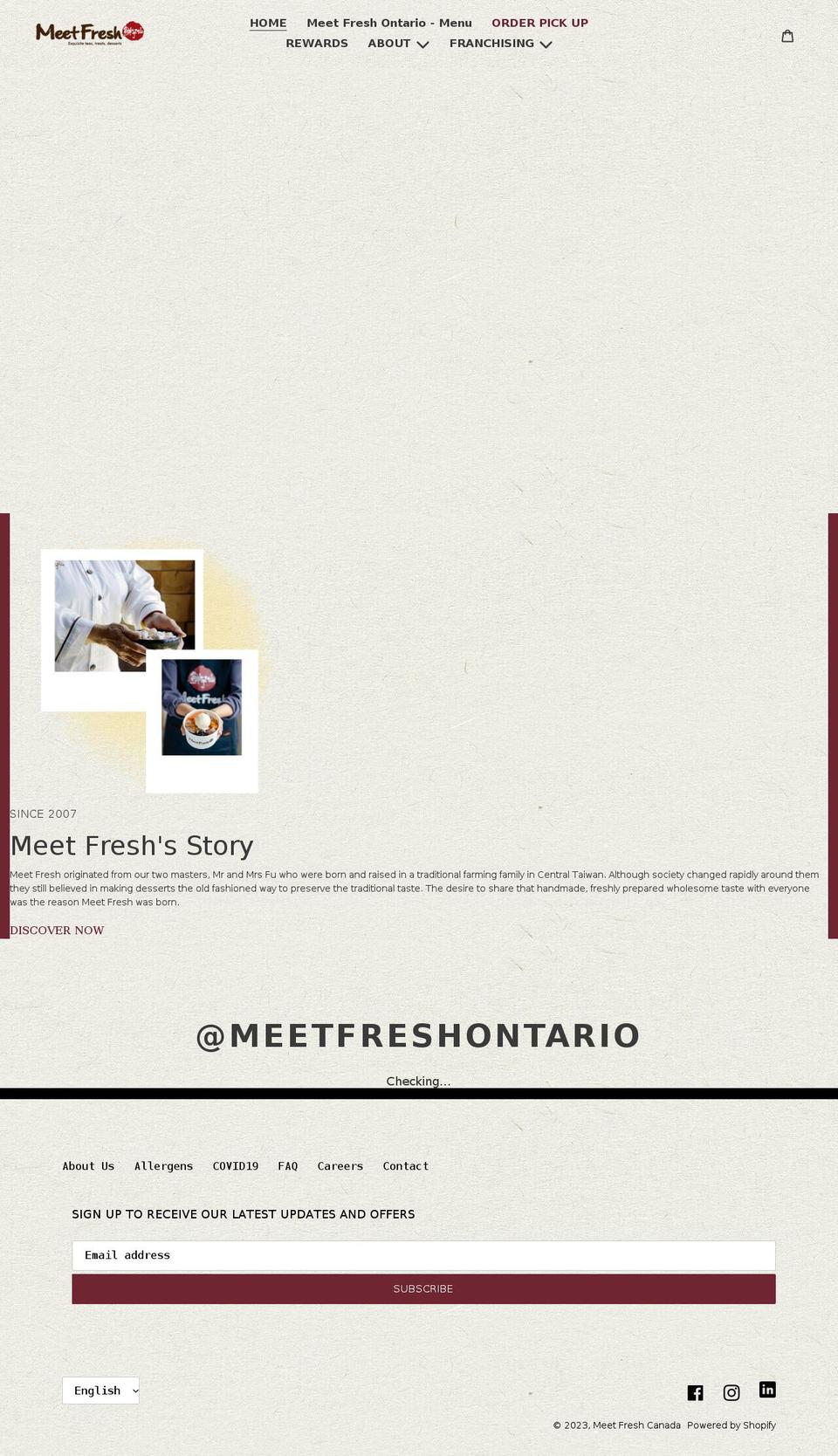 meetfreshcanada.com shopify website screenshot
