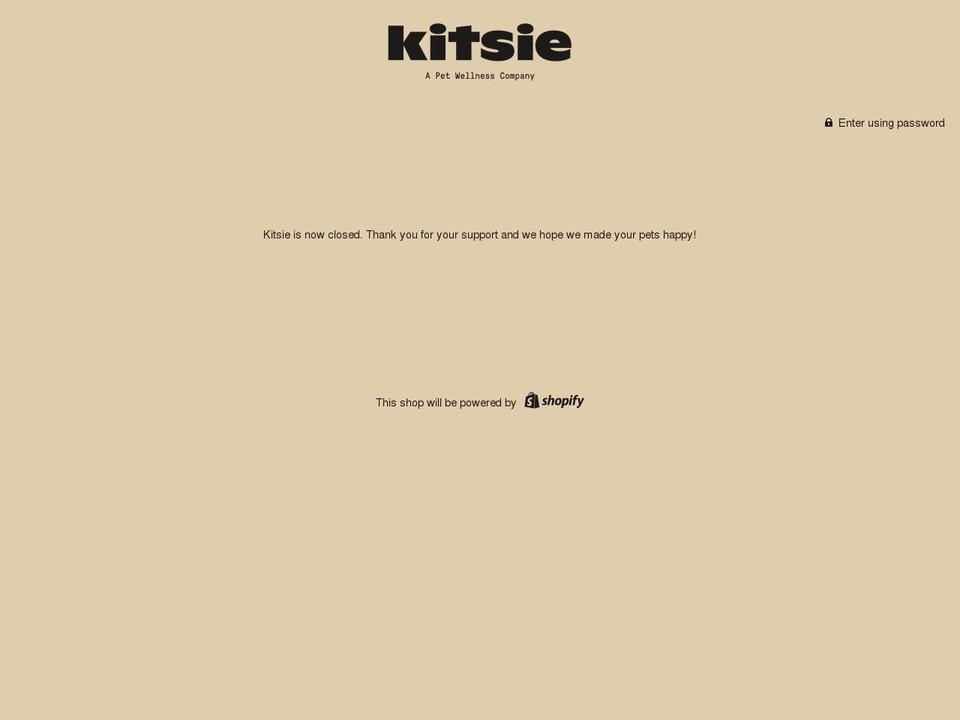 meetkitsie.com shopify website screenshot