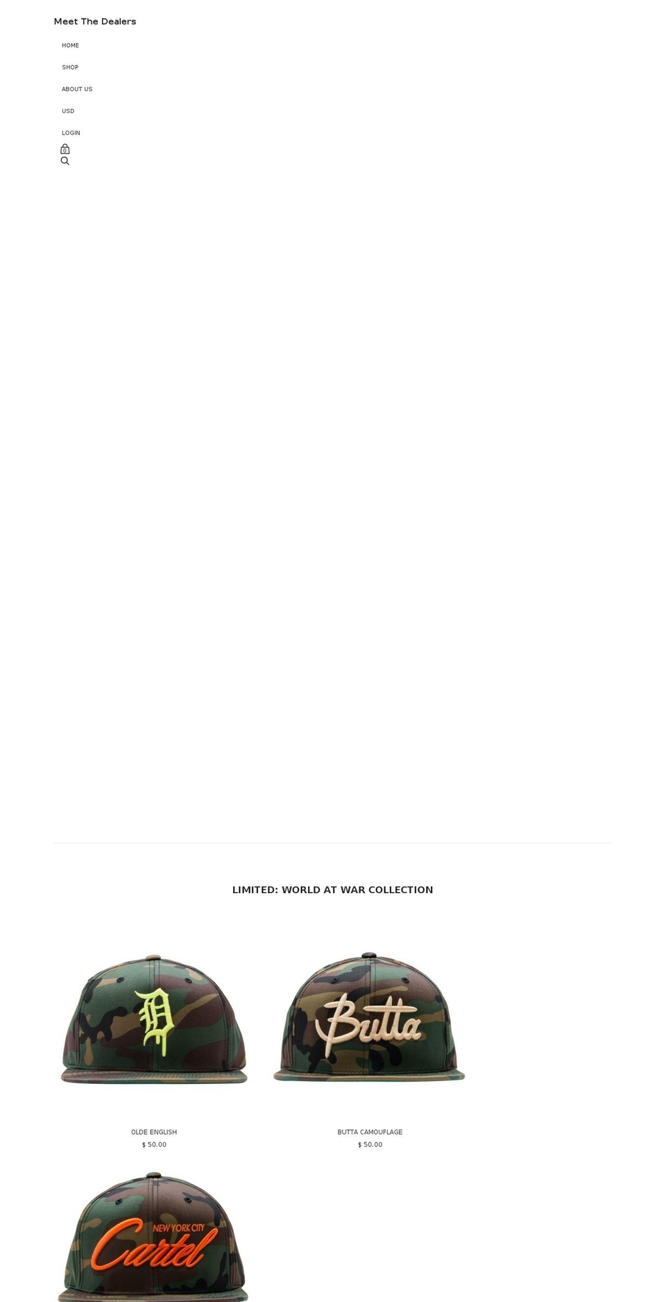 meetthedealers.com — Shopify storefront screenshot
