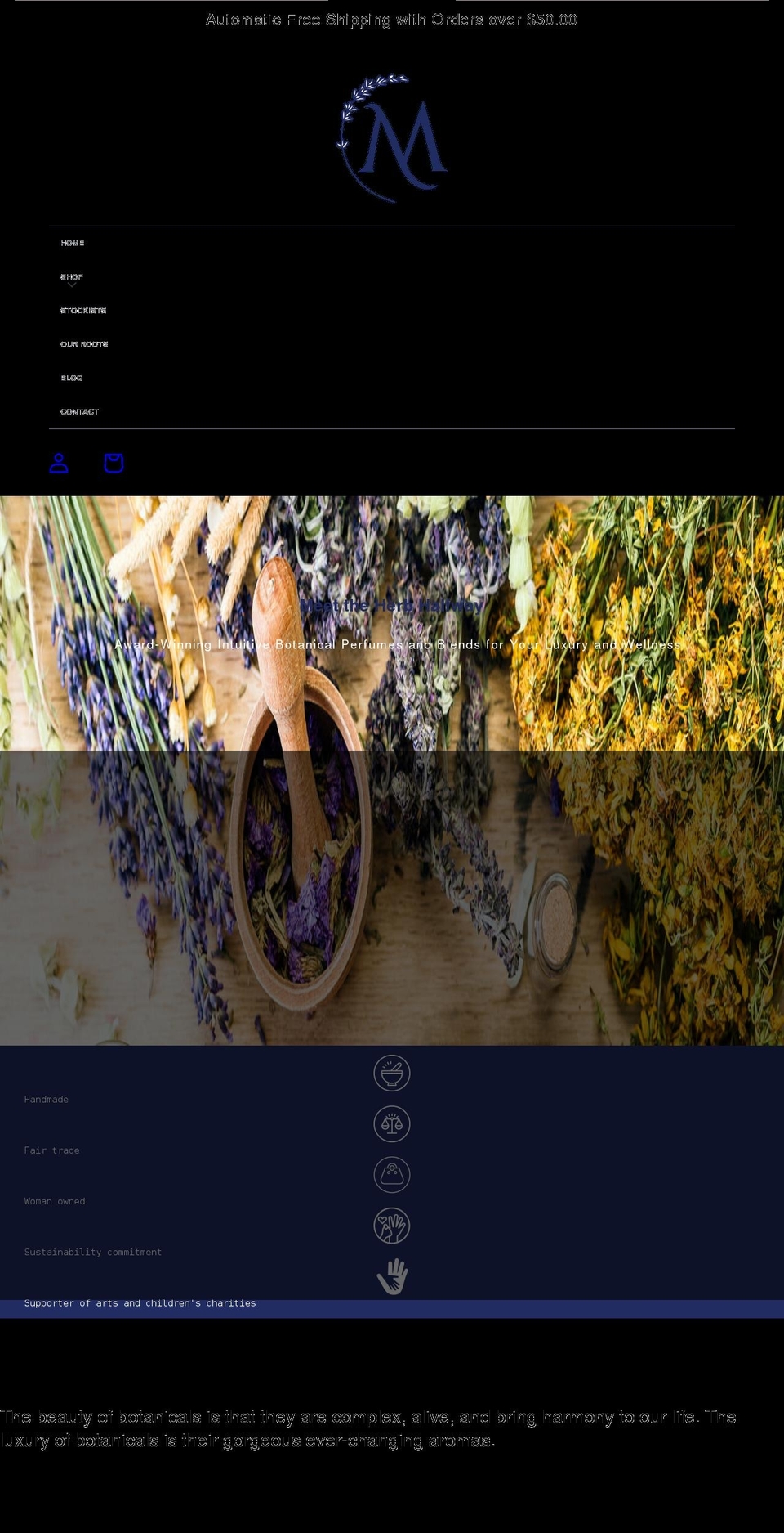 meettheherb.com shopify website screenshot