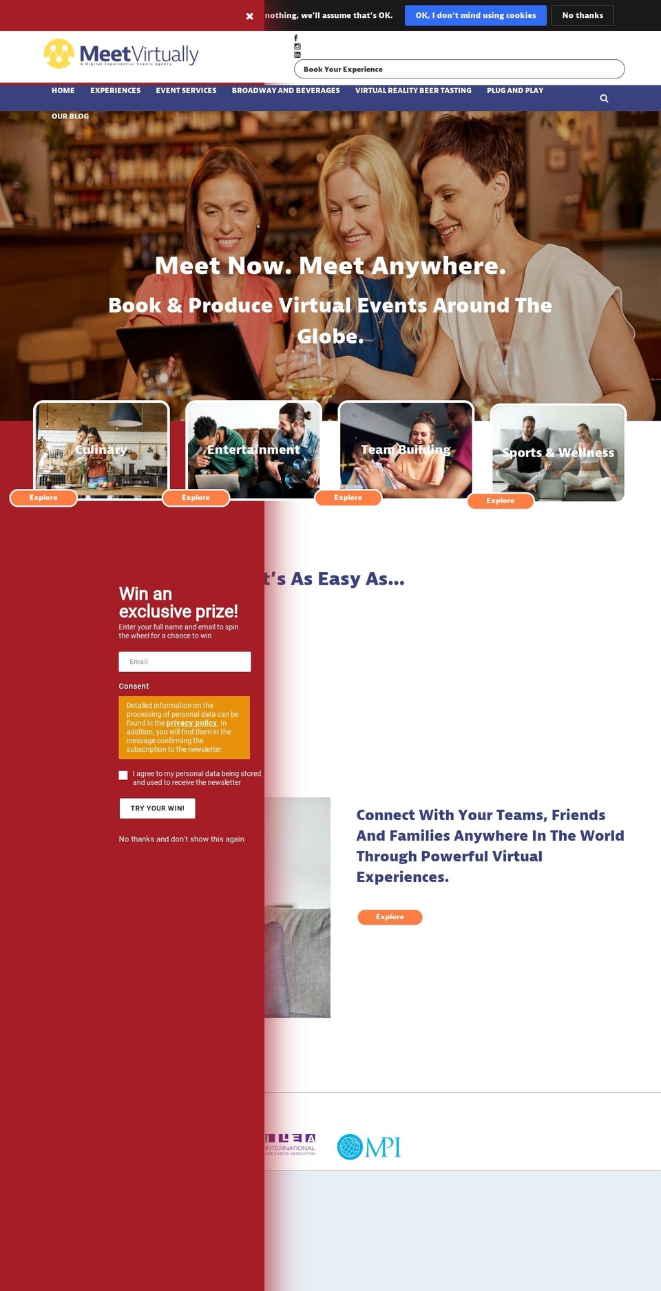 meetvirtually.com shopify website screenshot