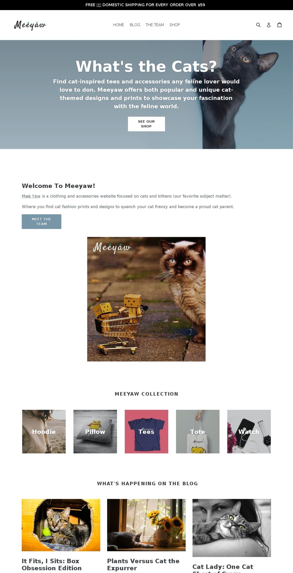 meeyaw.com — Shopify storefront screenshot