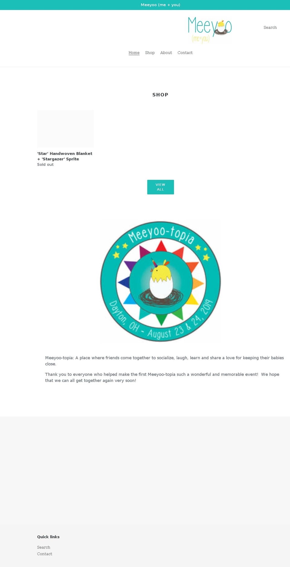 meeyooshop.com shopify website screenshot
