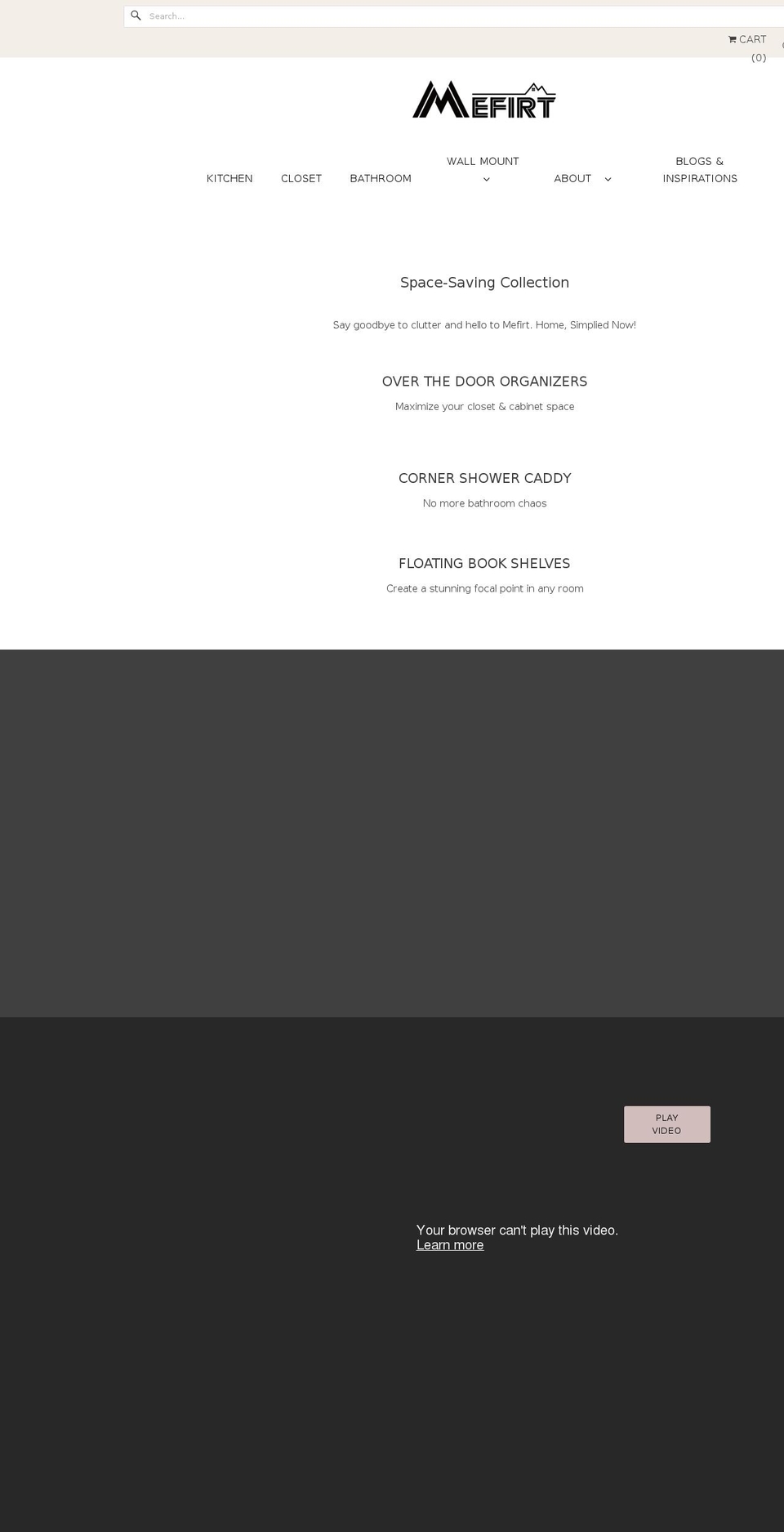 mefirt.com shopify website screenshot